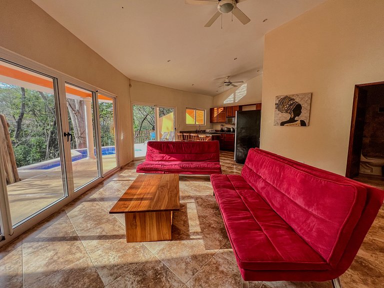 Twinhouse con piscina • 3 min de Playa Pradera