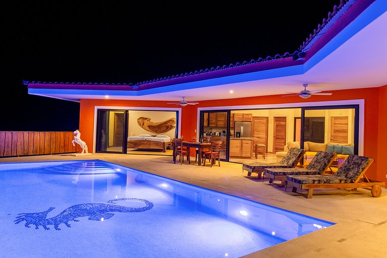 Villa Caballito de Mar con piscina infinita